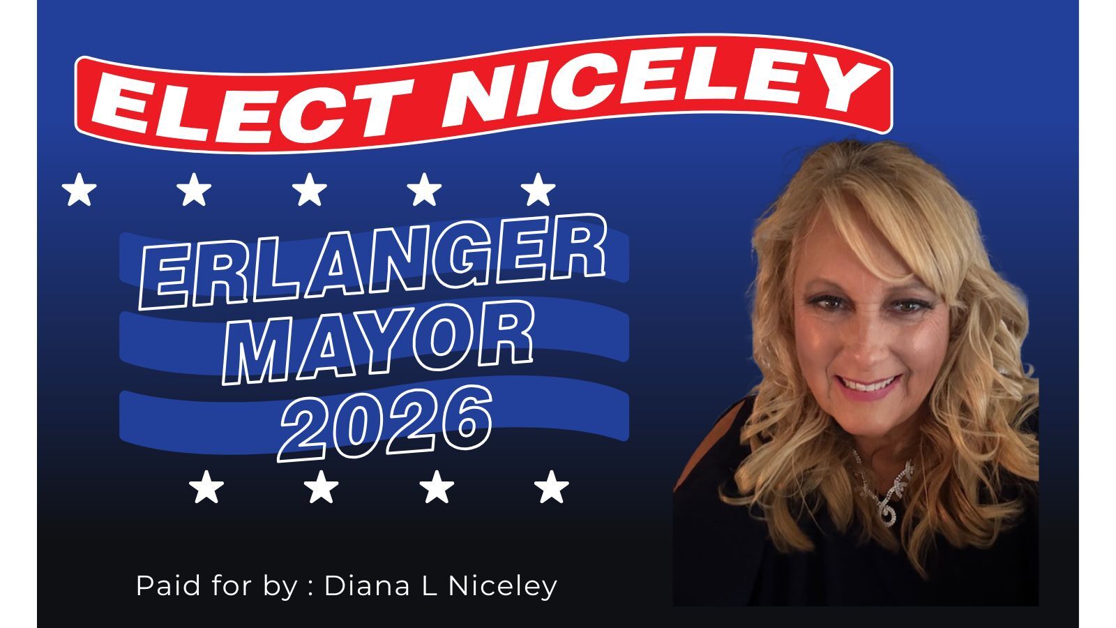 Diana Niceley For Mayor of Erlanger 2026 (1600 x 900 px)